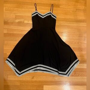 Ted Baker Flowy Black & White Dress, Size 2